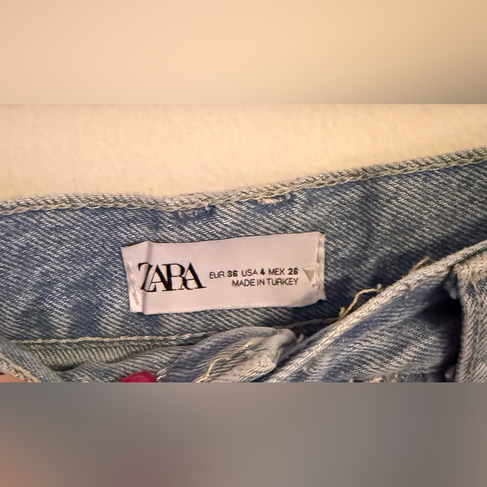 Zara Tweed Trim Jeans - Picture 9 of 9